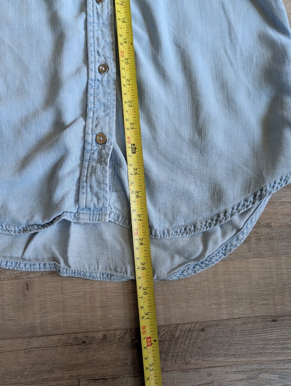 Banana Republic * Denim Button-Up Top * Women’s Size Small - Picture 8 of 10